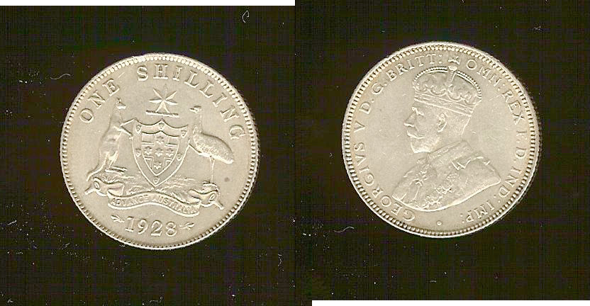 AUSTRALIE 1 Shilling Georges V 1928 SUP+